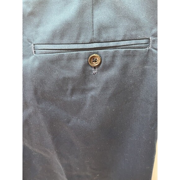 Lands End Pants Men 33X33 Navy Blue Dress Pants Pleated Trousers Traditional Fit - Picture 5 of 7
